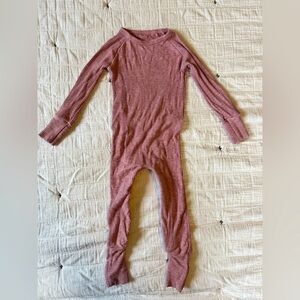 Little Sleepies ribbed crescent zippy
